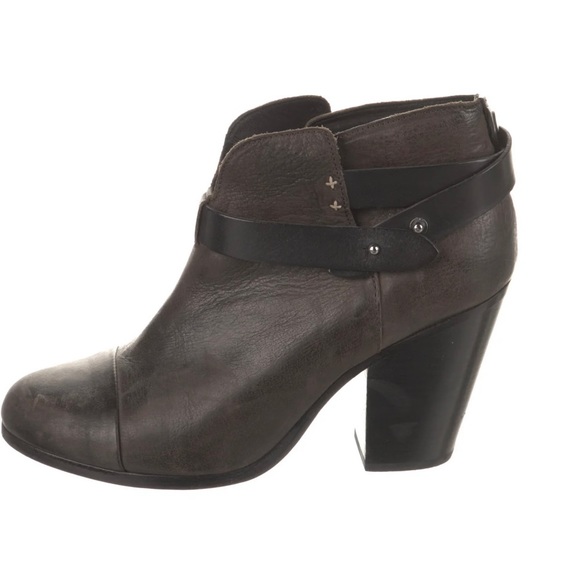 RAG & BONE Burnished Brown Leather Harrow Ankle Boots, 40 - Picture 3 of 14